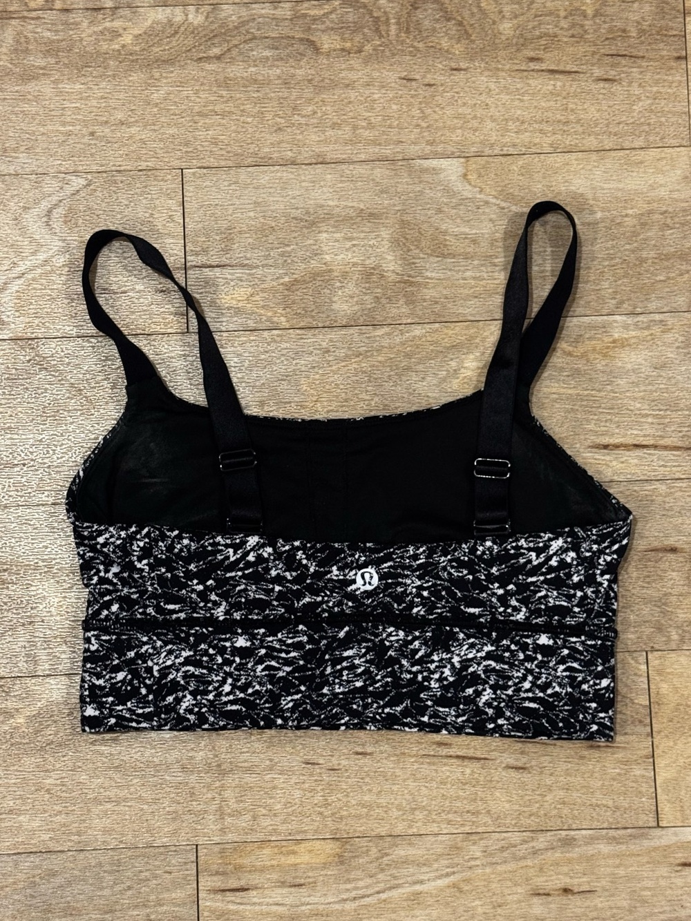 Lululemon Both Ways Bra Ices Wave White Black Size 6 - Picture 5 of 7